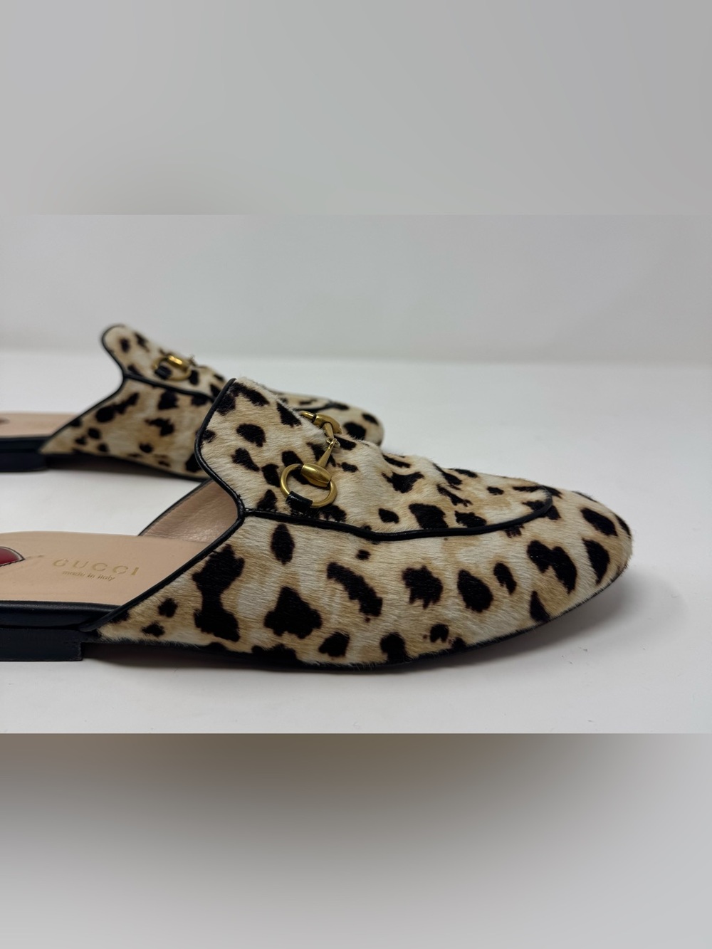 Gucci Princetown Horsebit Mules - Leopard Calf
Hair - Size 38.5 IT - Picture 15 of 15
